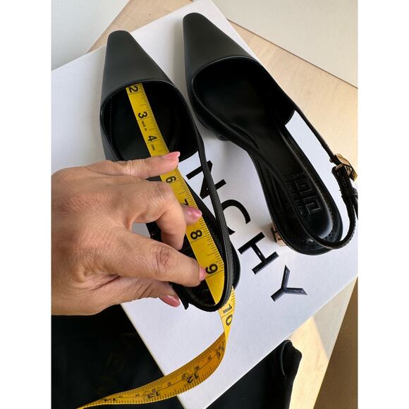 givenchy BLACK classic  G CUBE SLINGBACK PUMP size 35 - Picture 5 of 15